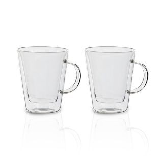 זוג כוסות עם דופן כפולה וידית – הונדורס 150 מ”ל