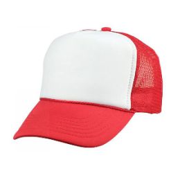 כובע רשת – טרקר אדום ולבן