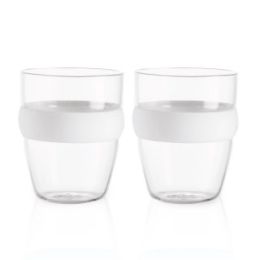 זוג כוסות זכוכית עם חבק 150 מ”ל אינדונזיה 2 לבן
